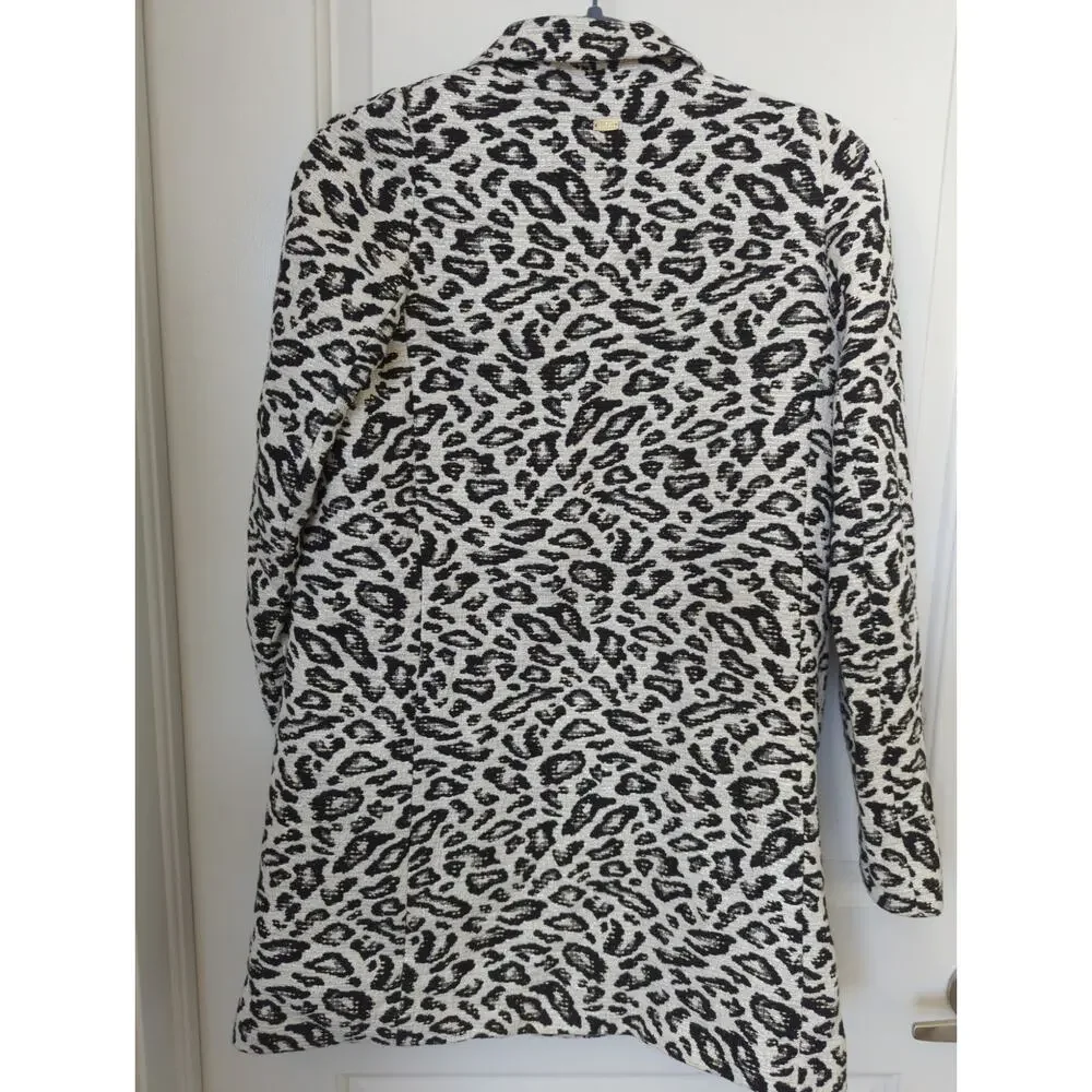 Liu Jo Milano Woman Animal Print Coat size 40